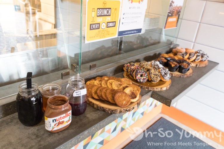 donuts, pastries and sauces at Park 101 for brunch in Carlsbad CA donuts, pastries and sauces at Park 101 for brunch in Carlsbad CA