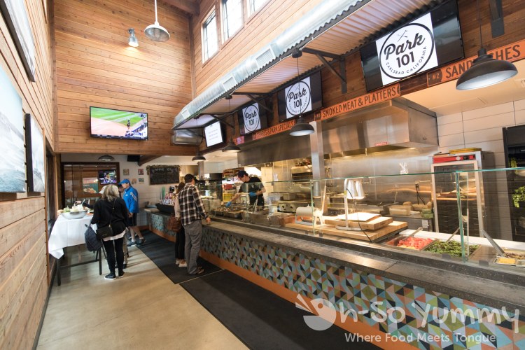 food line at Park 101 for brunch in Carlsbad CA food line at Park 101 for brunch in Carlsbad CA