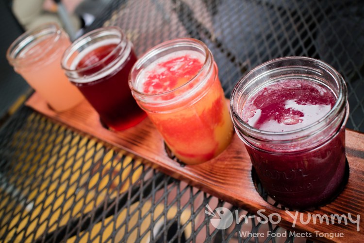 Bubble Flight of mimosas at Parkhouse Eatery in San Diego Bubble Flight of mimosas at Parkhouse Eatery in San Diego