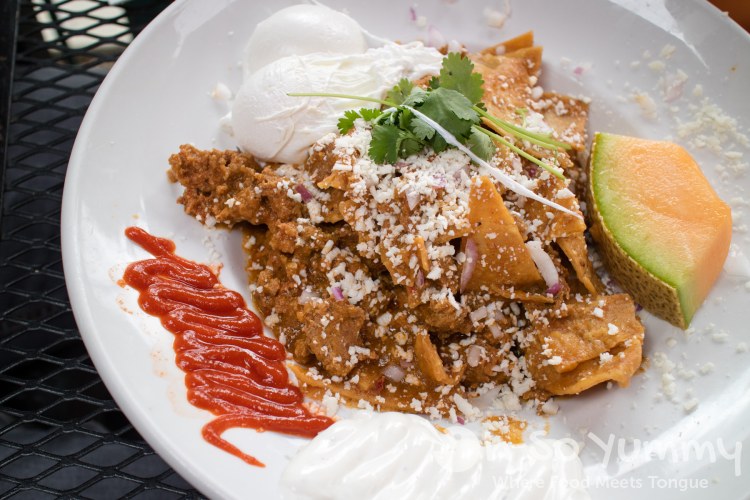 Green Chilaquiles with chorizo at Parkhouse Eatery in San Diego Green Chilaquiles with chorizo at Parkhouse Eatery in San Diego