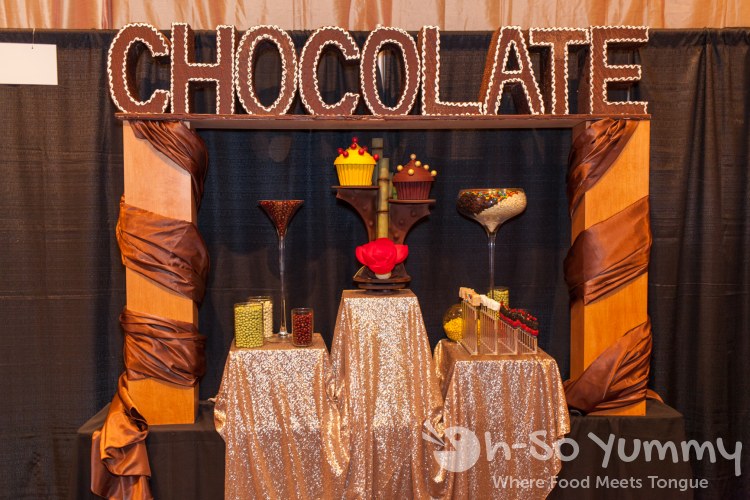 chocolate display at Pechanga Wine Festival chocolate display at Pechanga Wine Festival