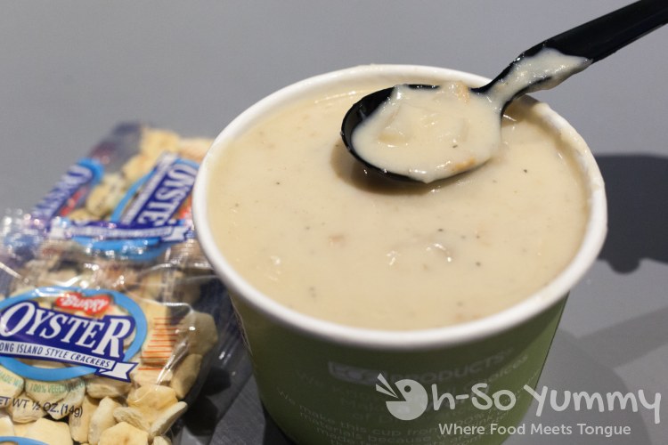 New England Clam Chowder at Pete's Seafood and Sandwich New England Clam Chowder at Pete's Seafood and Sandwich