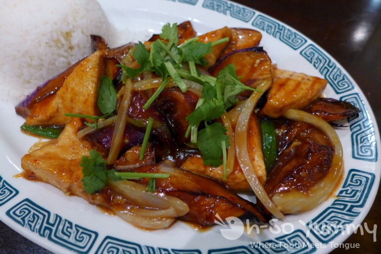 tofu and eggplant at Pho Ban Mai tofu and eggplant at Pho Ban Mai