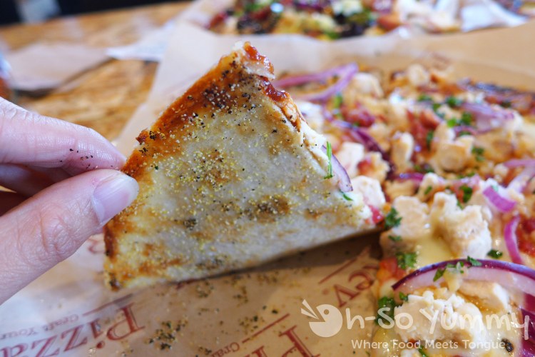 crust at PizzaRev crust at PizzaRev