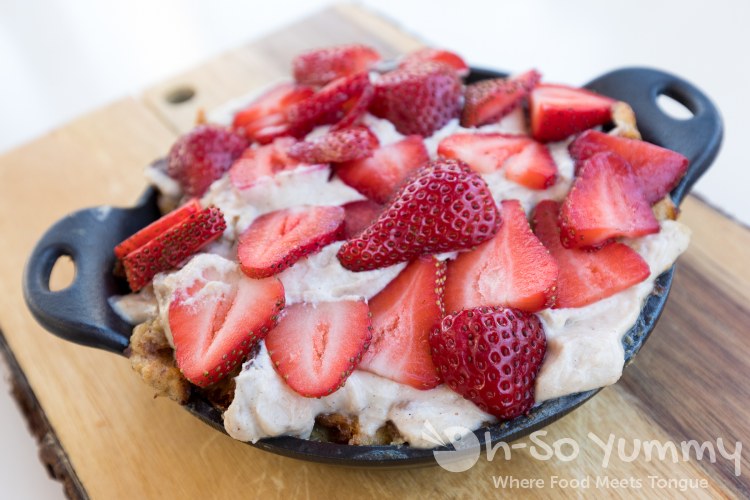 French Toast Bread Pudding at Queenstown Bistro in San Diego French Toast Bread Pudding at Queenstown Bistro in San Diego