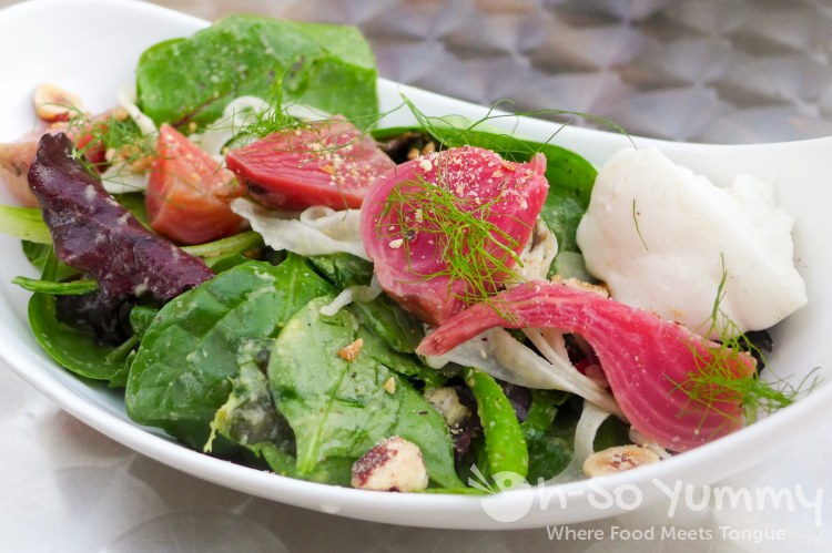 Candy Stripe Beef Salad at Red Card Cafe Candy Stripe Beef Salad at Red Card Cafe