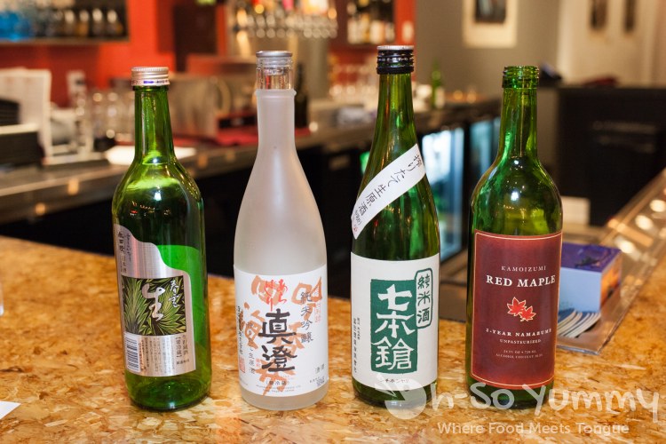 Nama Sake Flight at Saiko Sushi in North Park Nama Sake Flight at Saiko Sushi in North Park