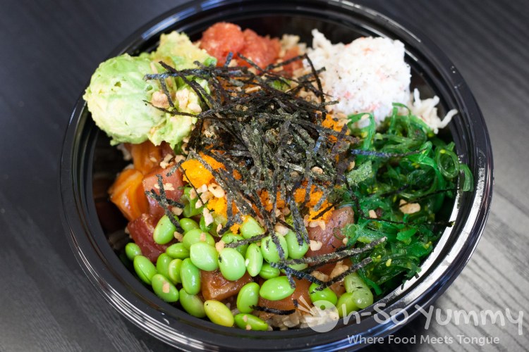 poke bowl at San Diego Poke Co poke bowl at San Diego Poke Co