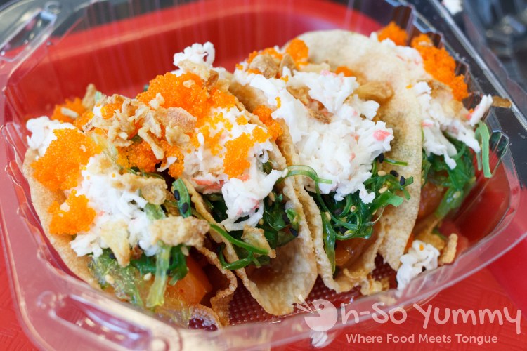 poke tacos at San Diego Poke Co poke tacos at San Diego Poke Co