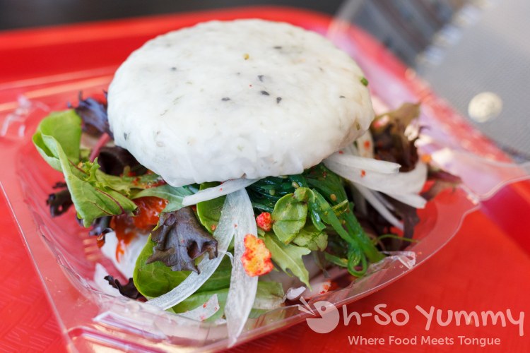 poke burger at San Diego Poke Co poke burger at San Diego Poke Co