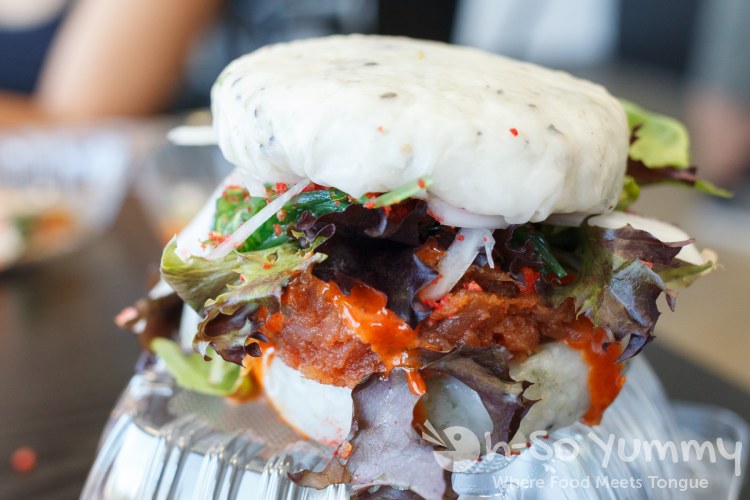 poke burger at San Diego Poke Co poke burger at San Diego Poke Co