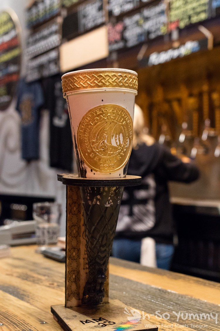 Viking beer mug at Longship Brewery in San Diego Viking beer mug at Longship Brewery in San Diego