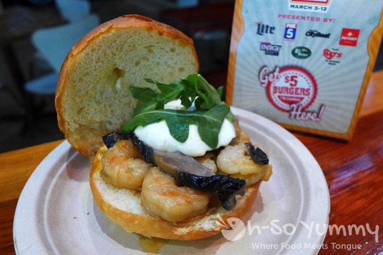 Shrimp Burger from Tostadas for San Diego Burger Week Shrimp Burger from Tostadas for San Diego Burger Week