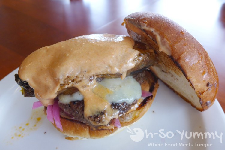 chile relleno burger at Sublime North Park during San Diego Burger Week chile relleno burger at Sublime North Park during San Diego Burger Week