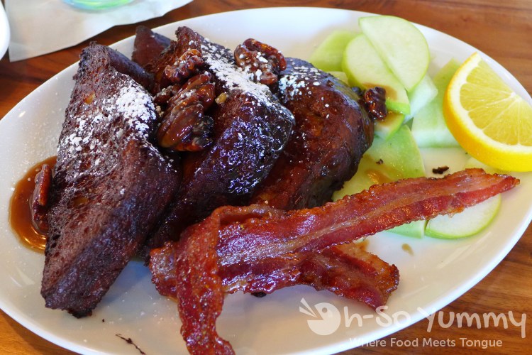 Orange Scented Custard French Toast at Sea and Smoke restaurant Orange Scented Custard French Toast at Sea and Smoke restaurant