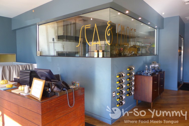 Sea and Smoke restaurant - reception area Sea and Smoke restaurant - reception area