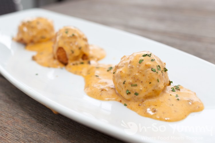 Charred Butternut Squash Arancini at Sea 180 Coastal Tavern Charred Butternut Squash Arancini at Sea 180 Coastal Tavern