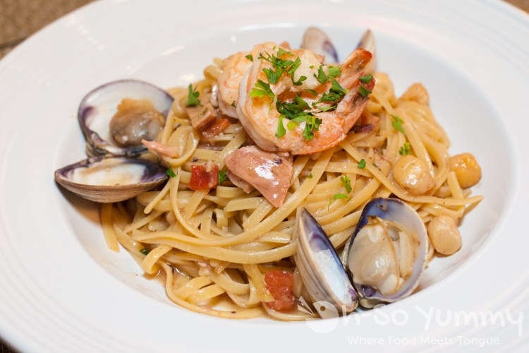 Linguine Pescatore, Santa Lucia Style at Shin's La Jolla Linguine Pescatore, Santa Lucia Style at Shin's La Jolla