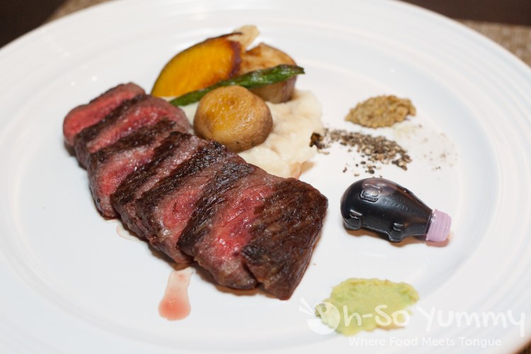 Grilled Black Oregon Beef (half portion) at Shin's La Jolla Grilled Black Oregon Beef (half portion) at Shin's La Jolla