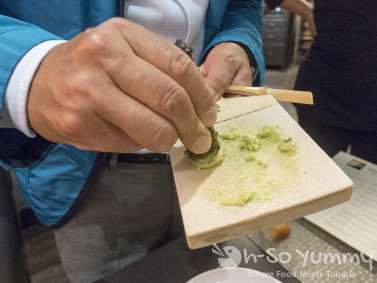 Fresh Wasabi at Shin's La Jolla Fresh Wasabi at Shin's La Jolla