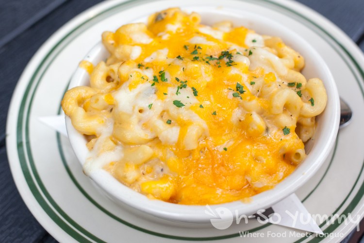 baked mac n cheese at The Smoking Gun in downtown San Diego baked mac n cheese at The Smoking Gun in downtown San Diego