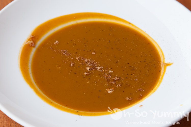 Butternut Squash Soup at Solare Ristorante Butternut Squash Soup at Solare Ristorante