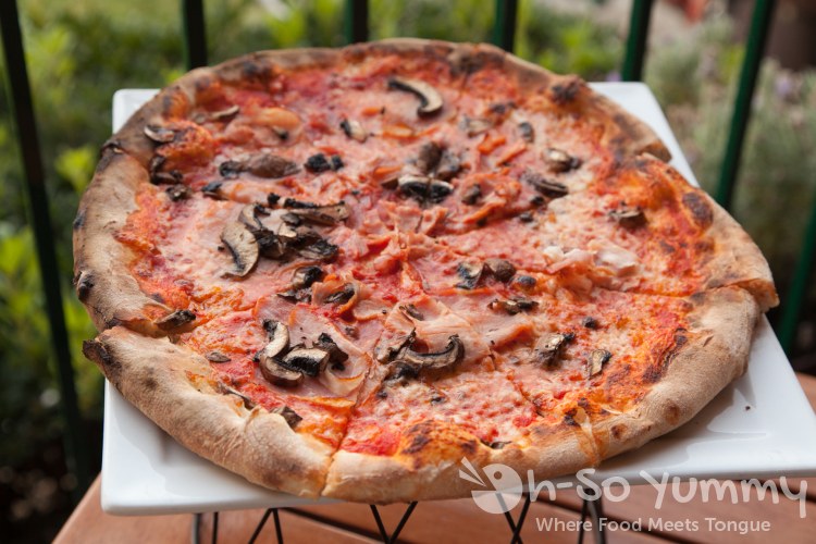 Cotto e Funghi (Mushroom) Pizza at Solare Ristorante Cotto e Funghi (Mushroom) Pizza at Solare Ristorante