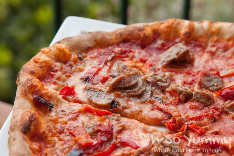 Salsiccia (Sausage) Pizza at Solare Ristorante Salsiccia (Sausage) Pizza at Solare Ristorante