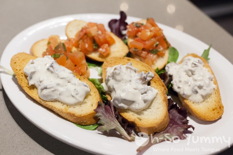 Bruschetta Sampler at SoleLuna Cafe in San Diego Bruschetta Sampler at SoleLuna Cafe in San Diego