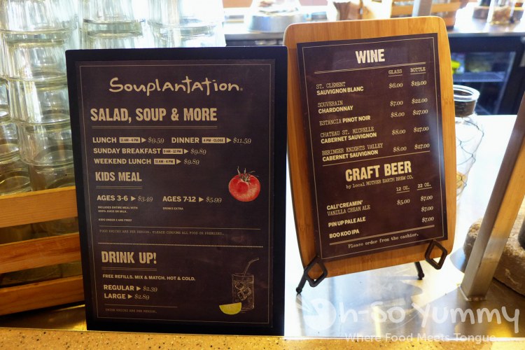 menu options at souplantation menu options at souplantation