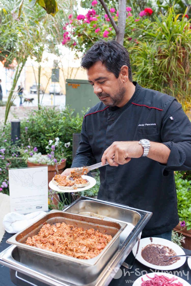 chef javier plascencia preparing yucatan-style cochinita pibil sopes chef javier plascencia preparing yucatan-style cochinita pibil sopes