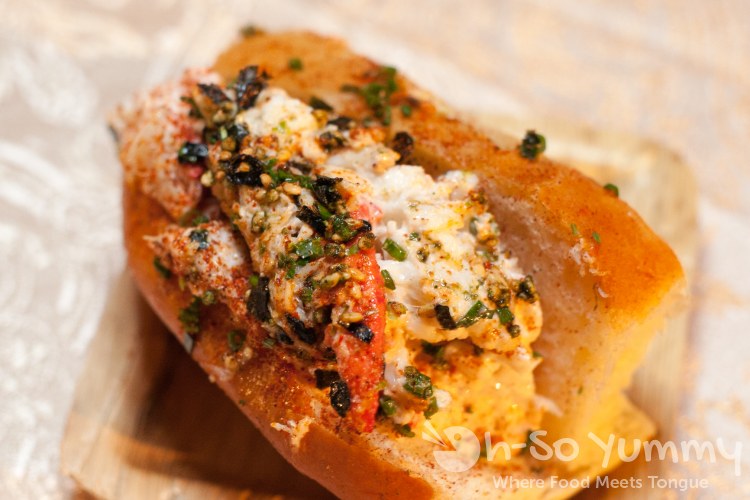 Slapfish lobster roll at food jazz and wine event Slapfish lobster roll at food jazz and wine event