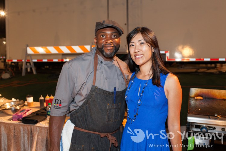 Chef Marc Anthony Bynum at food jazz and wine event at St Regis Chef Marc Anthony Bynum at food jazz and wine event at St Regis