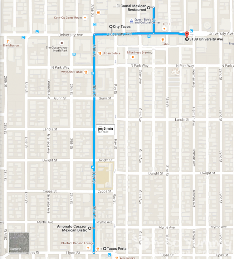 San Diego CityBeat Taco Mania 2015 north park taco crawl map San Diego CityBeat Taco Mania 2015 north park taco crawl map