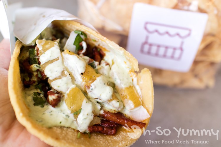 al pastor taco at The Taco Stand in North Park of San Diego al pastor taco at The Taco Stand in North Park of San Diego