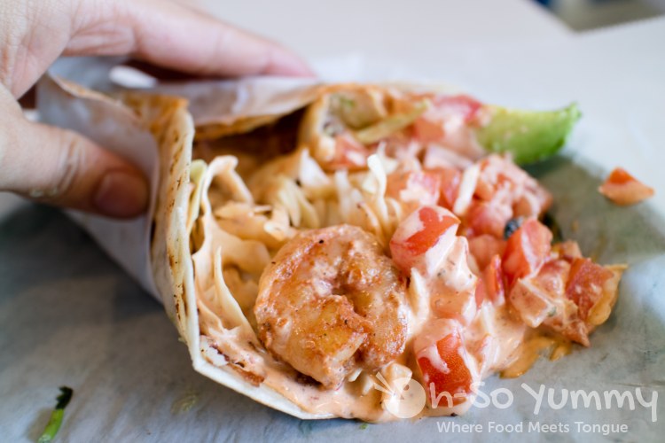 camaron taco at The Taco Stand in North Park of San Diego camaron taco at The Taco Stand in North Park of San Diego