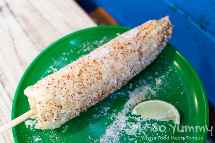 corn on the cob at The Taco Stand in North Park of San Diego corn on the cob at The Taco Stand in North Park of San Diego