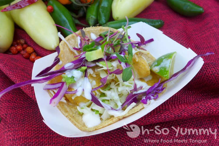 mariscos fish taco at Harborfest Tacos and Spirits mariscos fish taco at Harborfest Tacos and Spirits