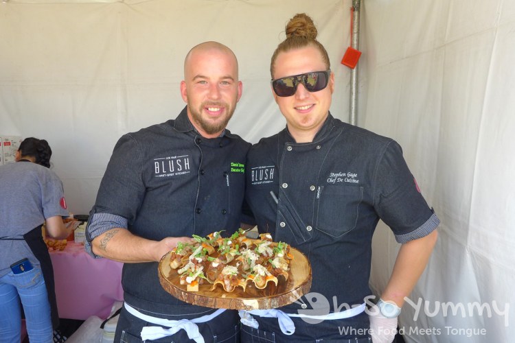 chef daniel barron and stephen gage at Harborfest Tacos and Spirits chef daniel barron and stephen gage at Harborfest Tacos and Spirits