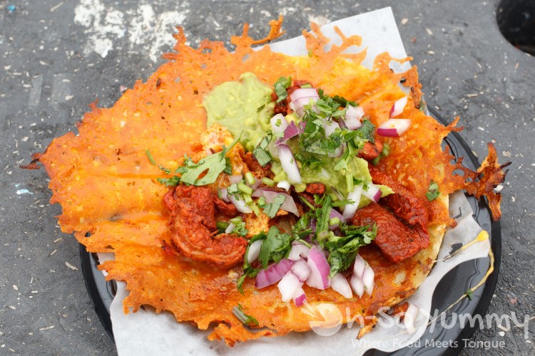 queso taco from Famoso at Tacos and Tequila Festival queso taco from Famoso at Tacos and Tequila Festival