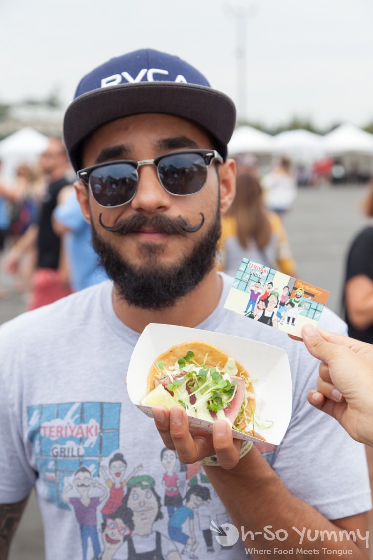 Teriyaki Grill ahi taco at Tacotopia at the Track Teriyaki Grill ahi taco at Tacotopia at the Track