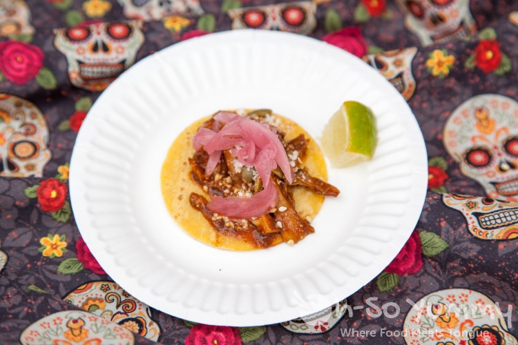 Romega Taqueria mole madre taco at Tacotopia at the Track Romega Taqueria mole madre taco at Tacotopia at the Track