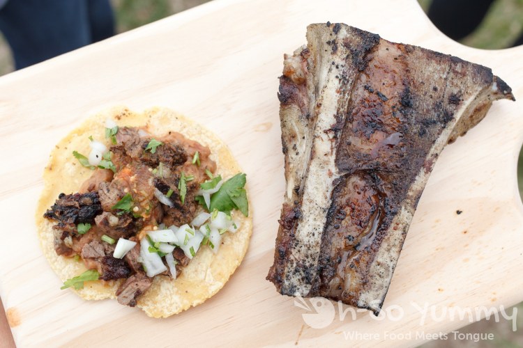 taco and bone marrow from El Paiso taco and bone marrow from El Paiso