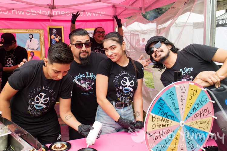 Lucha Libre booth at Tacotopia in Golden Hill Park San Diego Lucha Libre booth at Tacotopia in Golden Hill Park San Diego