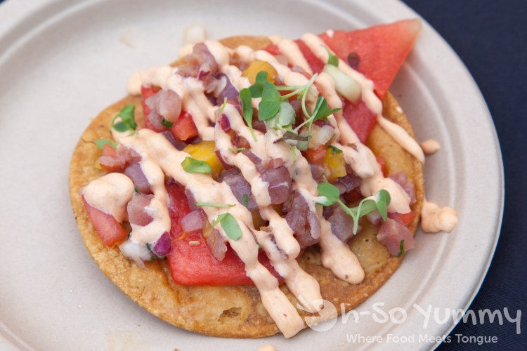 Tostadas sandia tostada at Tacotopia Tostadas sandia tostada at Tacotopia