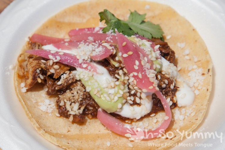 Common Theory chicken mole taco at Tacotopia Common Theory chicken mole taco at Tacotopia