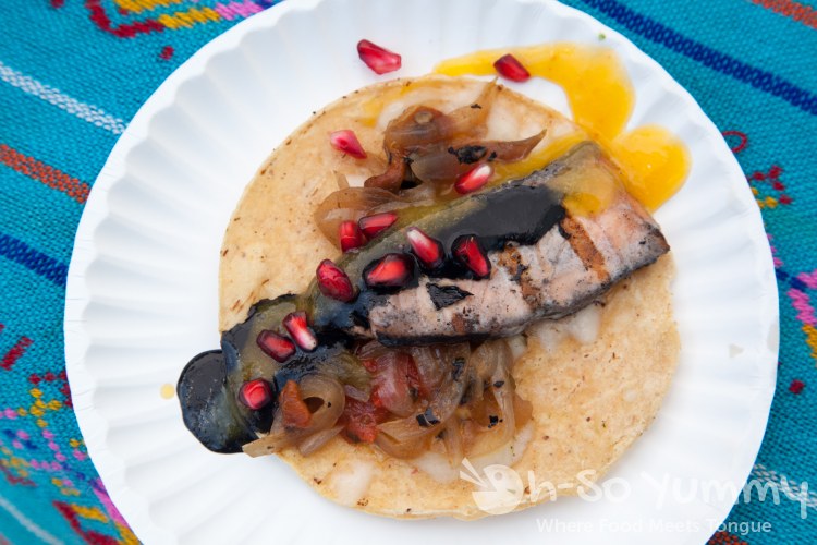 Kokopelli salmon taco at Tacotopia Kokopelli salmon taco at Tacotopia