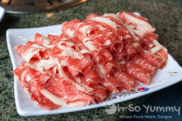 beef brisket at Taegukgi Korean BBQ beef brisket at Taegukgi Korean BBQ