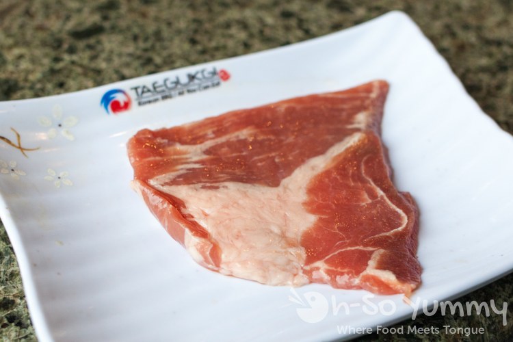 pork neck at Taegukgi Korean BBQ pork neck at Taegukgi Korean BBQ