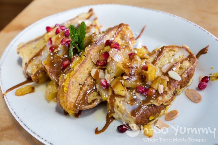 pan de huevo french toast at Tamarindo Latin Kitchen and Bar in San Diego pan de huevo french toast at Tamarindo Latin Kitchen and Bar in San Diego